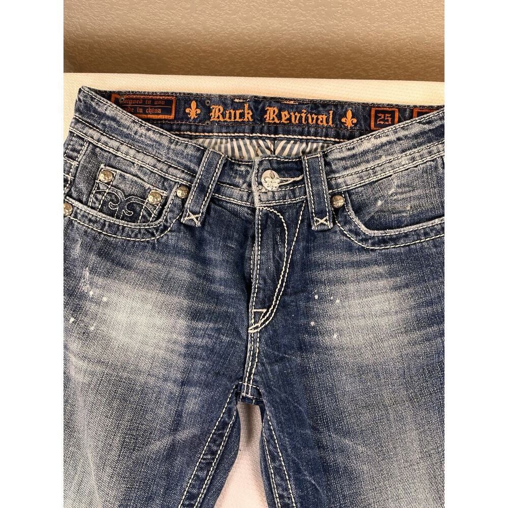 Rock Revival Size 25 Distressed Emilie Boyfriend Jean Women’s